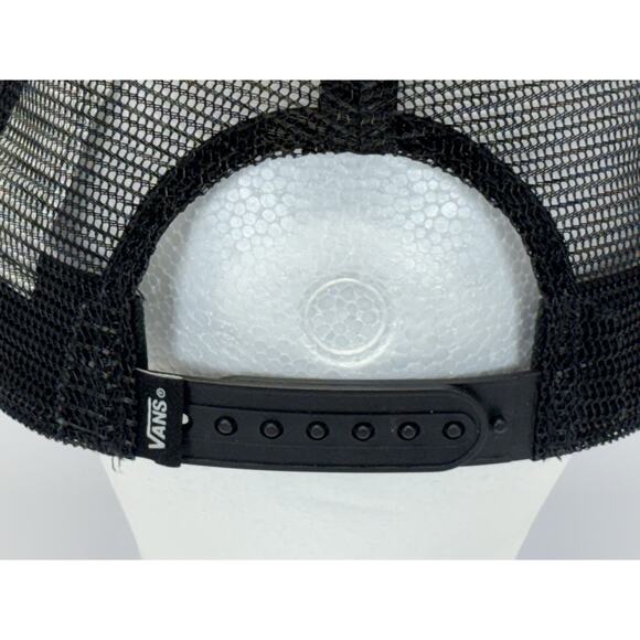 Vans Skeleton Flamingo Patch Trucker Hat Black White Mesh Snapback - Picture 5 of 8